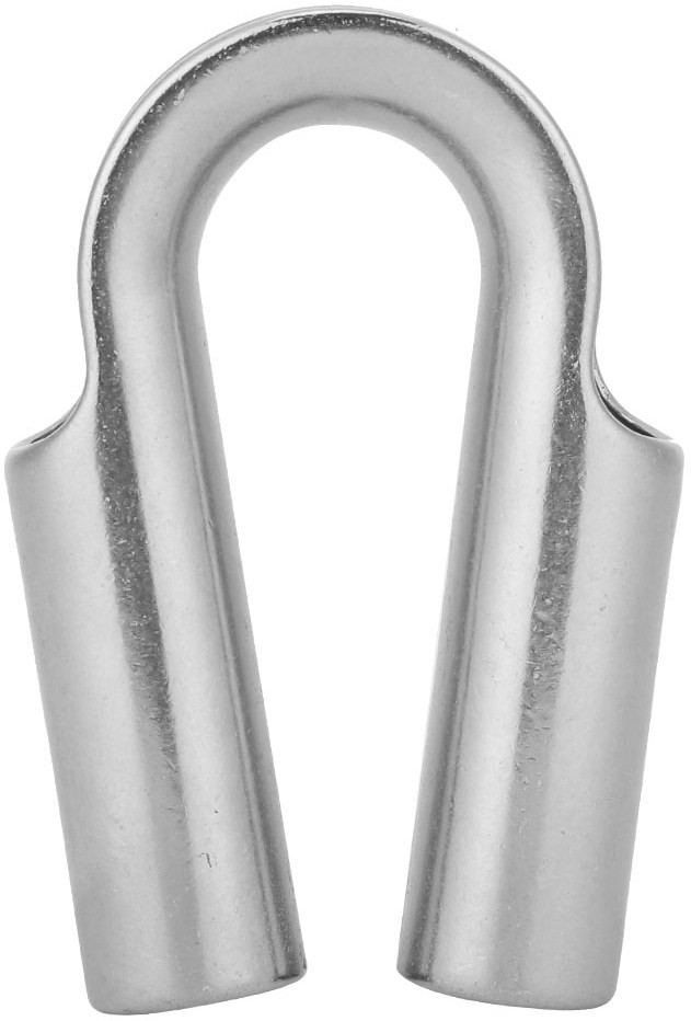 Коуш трубчатый для троса 12 мм 815061, нержавеющая сталь А4 - фото