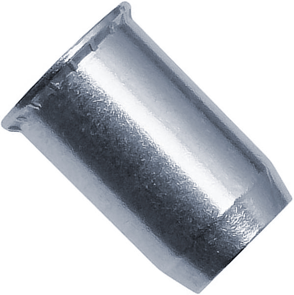 Резьбовая заклепка М4  d=5,9 мм с уменьшенным бортиком, оцинкованная сталь - фото