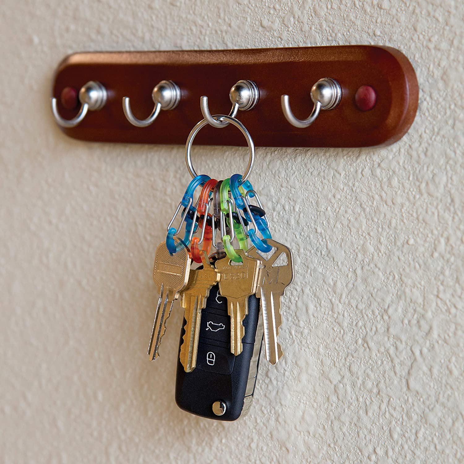 Набор карабинов для ключей Nite Ize KeyRing Locker KRGP-11-R3, 5 шт - фото