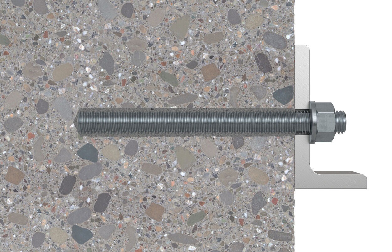 Шпилька резьбовая анкерная FIS A M20х1000 мм Fischer 519427, нержавеющая сталь А4 - фото