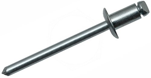 Заклепка вытяжная сталь/сталь со стандартным бортиком 6,4х22 - фото