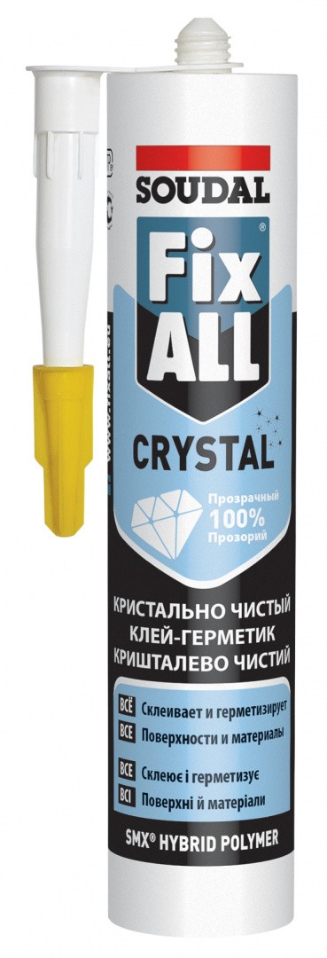 Клей-герметик 290 мл Soudal Fix All Crystal 119130 прозрачный - фото