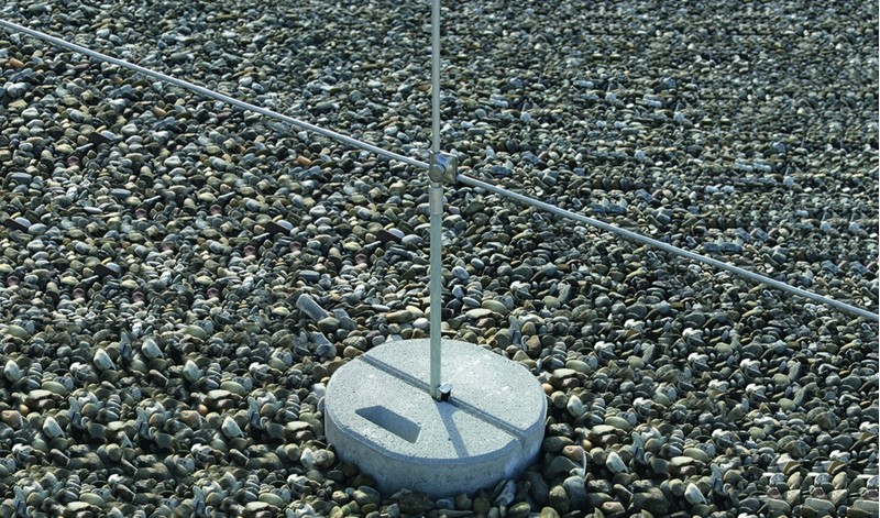 Молниеприёмник GFK с дистанционным держателем, запрессованный, D=16/10 мм, L=1660 мм, DIN 62561-8 DEHN 106207, алюминий - фото