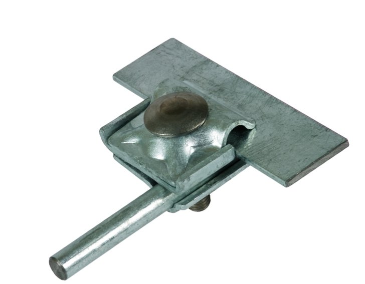 Фальцевая плоская клемма с увеличенной площадью контакта 0,7-8 мм, нержавеющая сталь - фото
