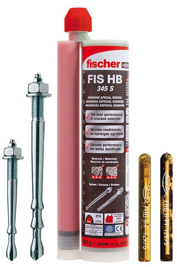 Химический анкер на основе винилэстера Fischer FIS HB для для динамических нагрузок - фото