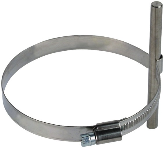 Держатель проводника для водосточных труб тип PPS, Rd=8 мм, L=100-120 мм DEHN 200089, нержавеющая сталь - фото