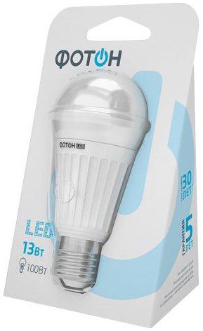 Лампа светодиодная ФОТОН LED A60 13W E27 3000K (груша) - фото