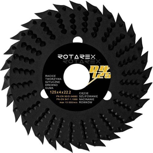 Диск отрезной универсальный Rotarex R4 125х4х22,23 мм (619501) - фото