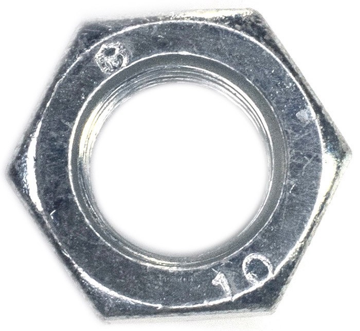 Гайка самоконтрящаяся DIN 980 (Form M), класс прочности 10, оцинкованная сталь - фото
