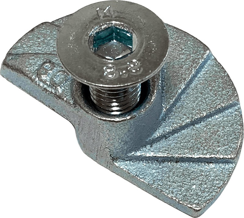 Ступенчатый торцевой зажим для металлоконструкций Lindapter Floorfast FF 82019, чугун - фото