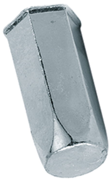 Резьбовая заклепка с уменьшенным бортиком, шестигранная, закрытая, сталь - фото