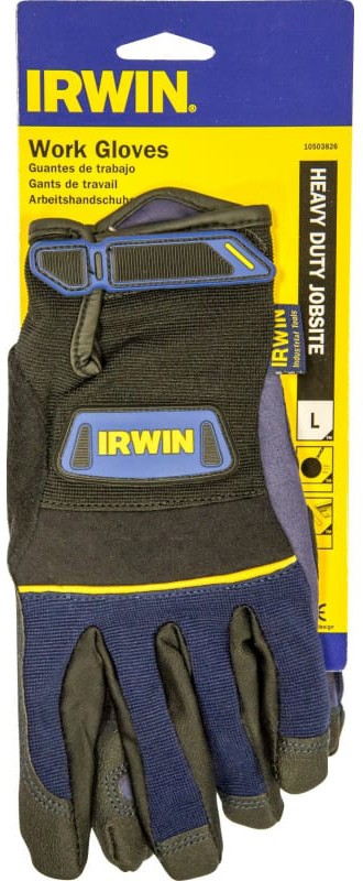 Перчатки плотницкие для работы в тяжелых условиях IRWIN 10503826, размер L - фото