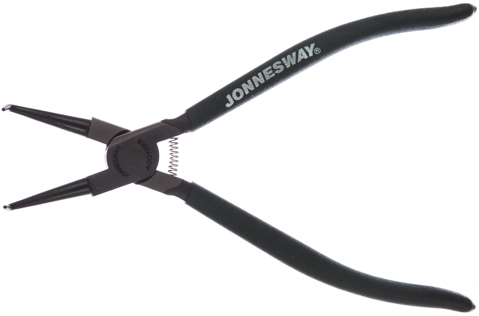 Щипцы для внутренних стопорных колец загнутый сжим, 9" (230 мм) Jonnesway AG010006 - фото
