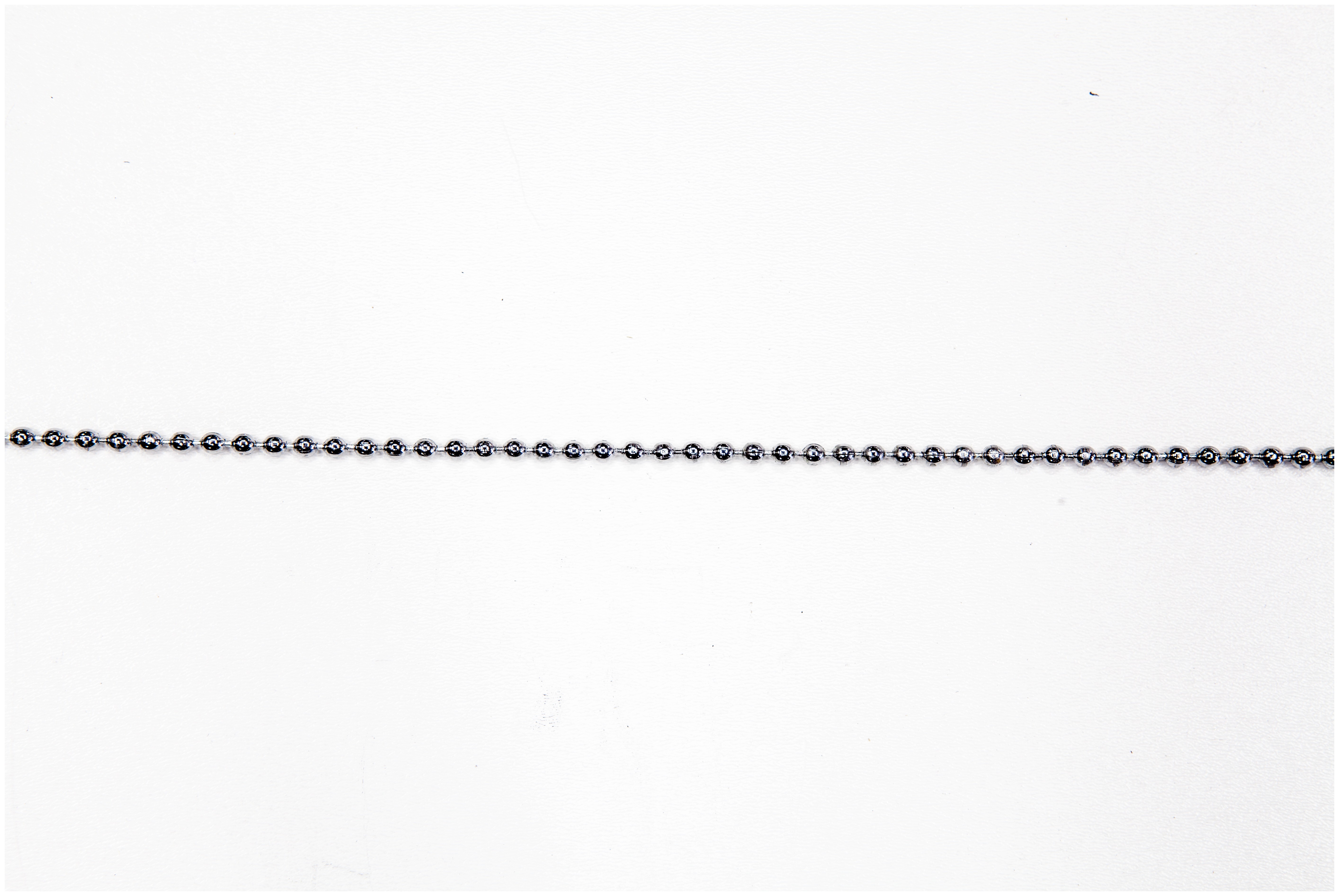 Цепь декоративная шариковая "Бусы" 2,4 мм, серебро - фото