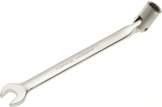 Ключ гаечный комбинированный шарнирный Дело Техники 10 мм 516010 - фото