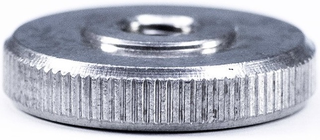 Гайкa нажимная низкая DIN 467, нержавеющая сталь A2 - фото