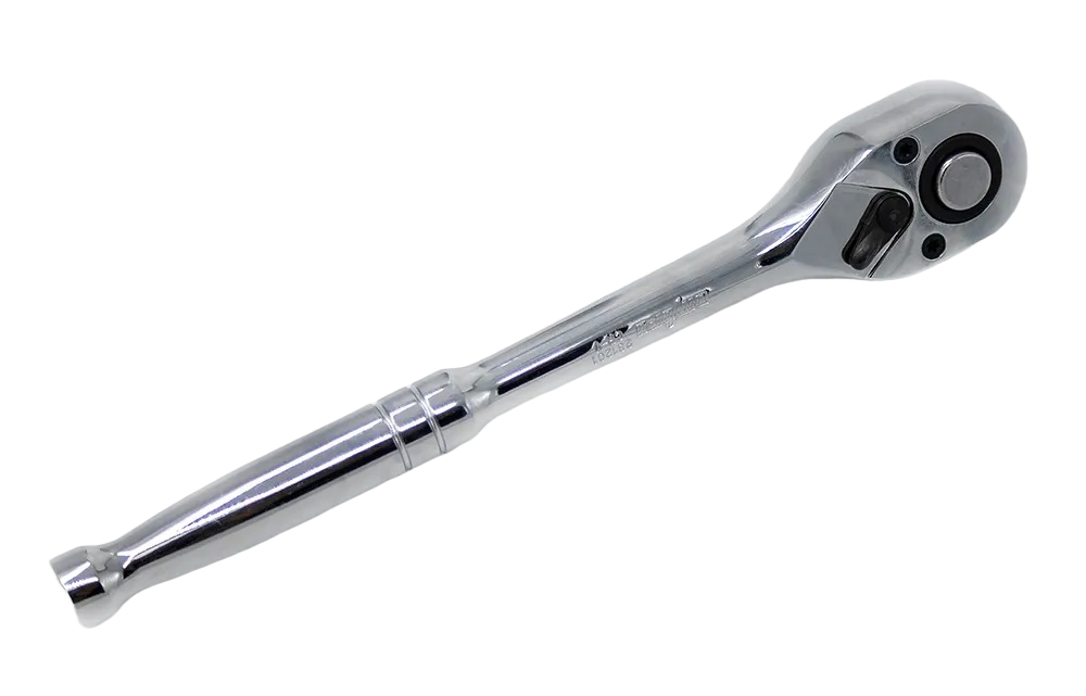 Рукоятка трещоточная 3/8"DR, 72 зубца, с металлической ручкой Ombra 283801 - фото