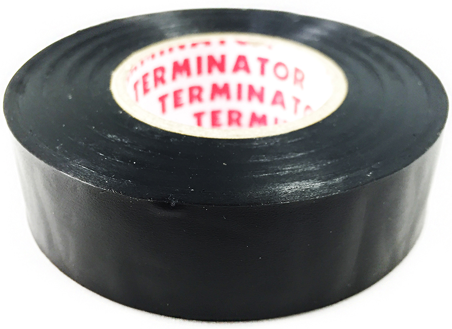 Изолента черная бесклеевая для жгутов 0,115 мм, 19 мм, 20 м Terminator IZN 1920 - фото