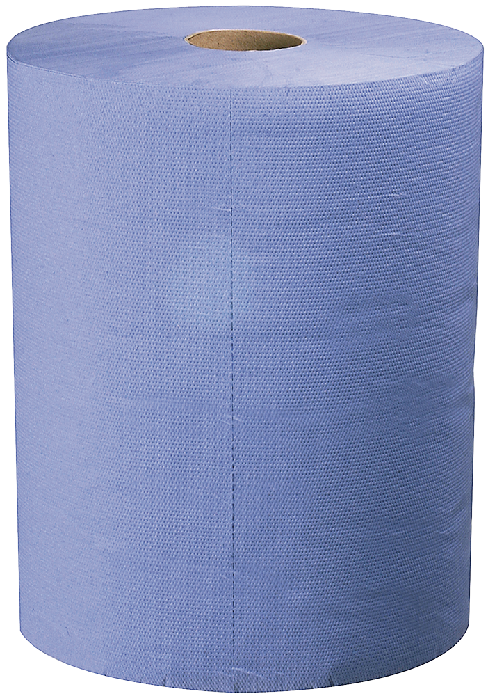 Бумага двухслойная синяя 30х28 см, рулон  - фото
