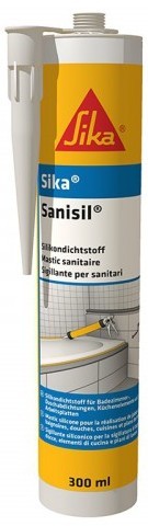 Герметик силиконовый санитарный 300 мл SIKA Sanisil 73999 белый - фото