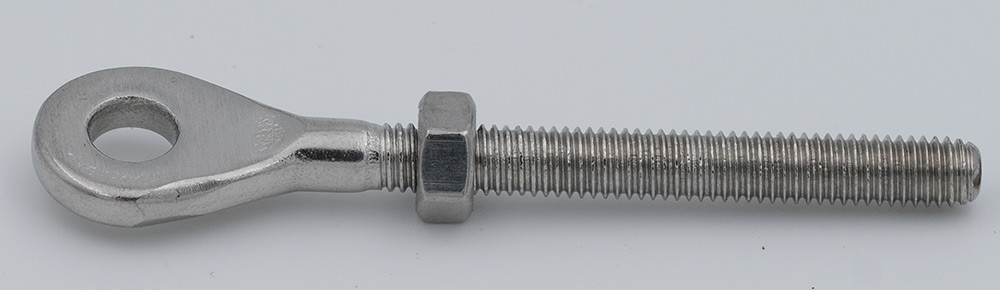 Болт с плоским ухом и метрической резьбой ESS 8454 (с гайкой), нержавеющая сталь А4 - фото