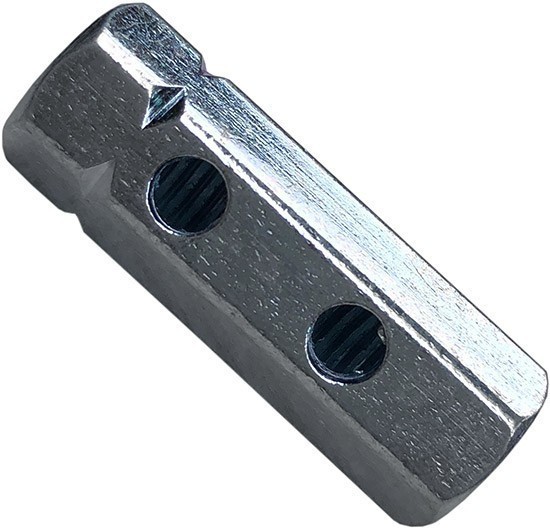 Гайка-муфта стяжная М8 DIN 1479 (талреп шестигранный), оцинкованная сталь - фото