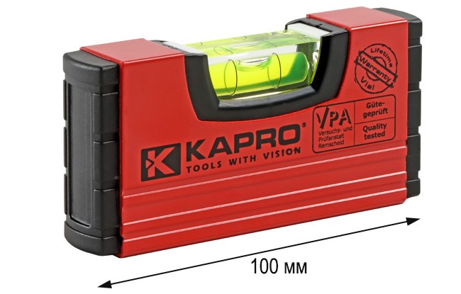 Уровень строительный 100 мм KAPRO 246 - размер