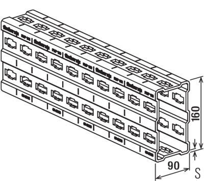 Монтажная балка для тяжелых нагрузок Fischer FMP 160-схема