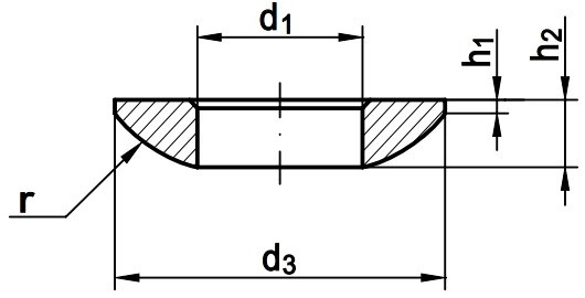 Шайба DIN 6319 form C - чертеж