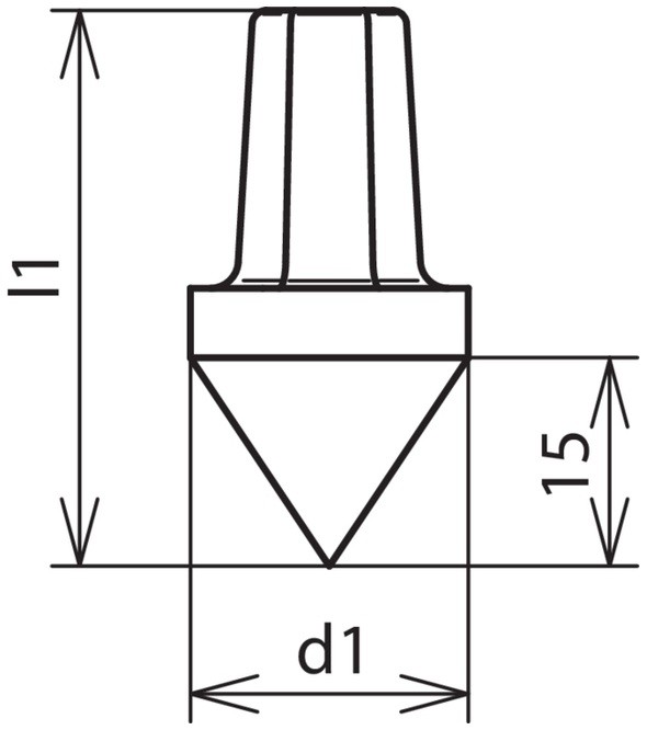 Схема размеров ударного наконечника