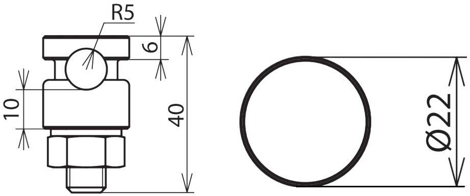 KS-клемма одночастная M10+пружинная шайба арт. 301019