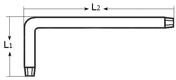 Набор коротких ключей TORX (Т10-Т50) в сумке Bondhus ProGuard 12699 - схема