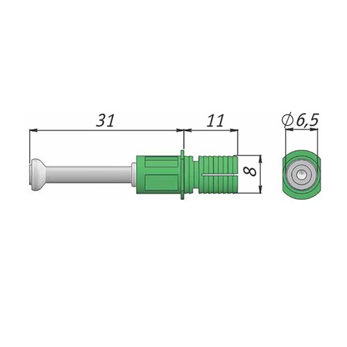 Шток быстрого монтажа PRONTO FIX (34 мм) - размеры
