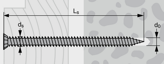 Стеновой шуруп Fasty MRS - схема