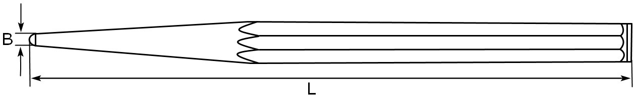 Схема размеров кернера