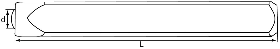 Схема размеров клейма