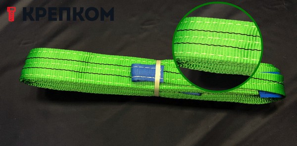 текстильный зеленый строп