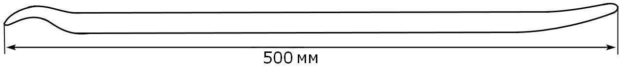 Схема размеров монтировки 500 мм