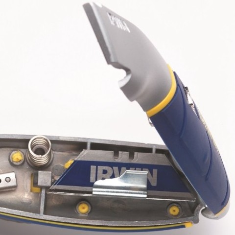 Нож с выдвижным лезвием IRWIN Retractable Pro 10504236-конструкция