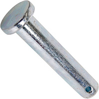 Штифт цилиндрический с головкой и отверстием под шплинт DIN 1444 form B, оцинкованная сталь