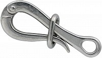 Карабин пеликан с кольцом 814077, нержавеющая сталь А4