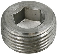 Пробка (заглушка) резьбовая DIN 906, нержавеющая сталь А4