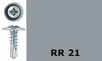 Саморез-клоп с буром 4,2х25 окрашенный, RR 21 (серый)