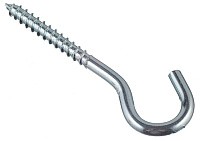 Шуруп-полукольцо (крючок), оцинкованная сталь