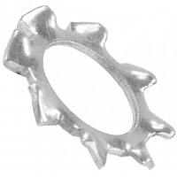 Шайба стопорная М8 с зубьями DIN 6797A, оцинкованная сталь