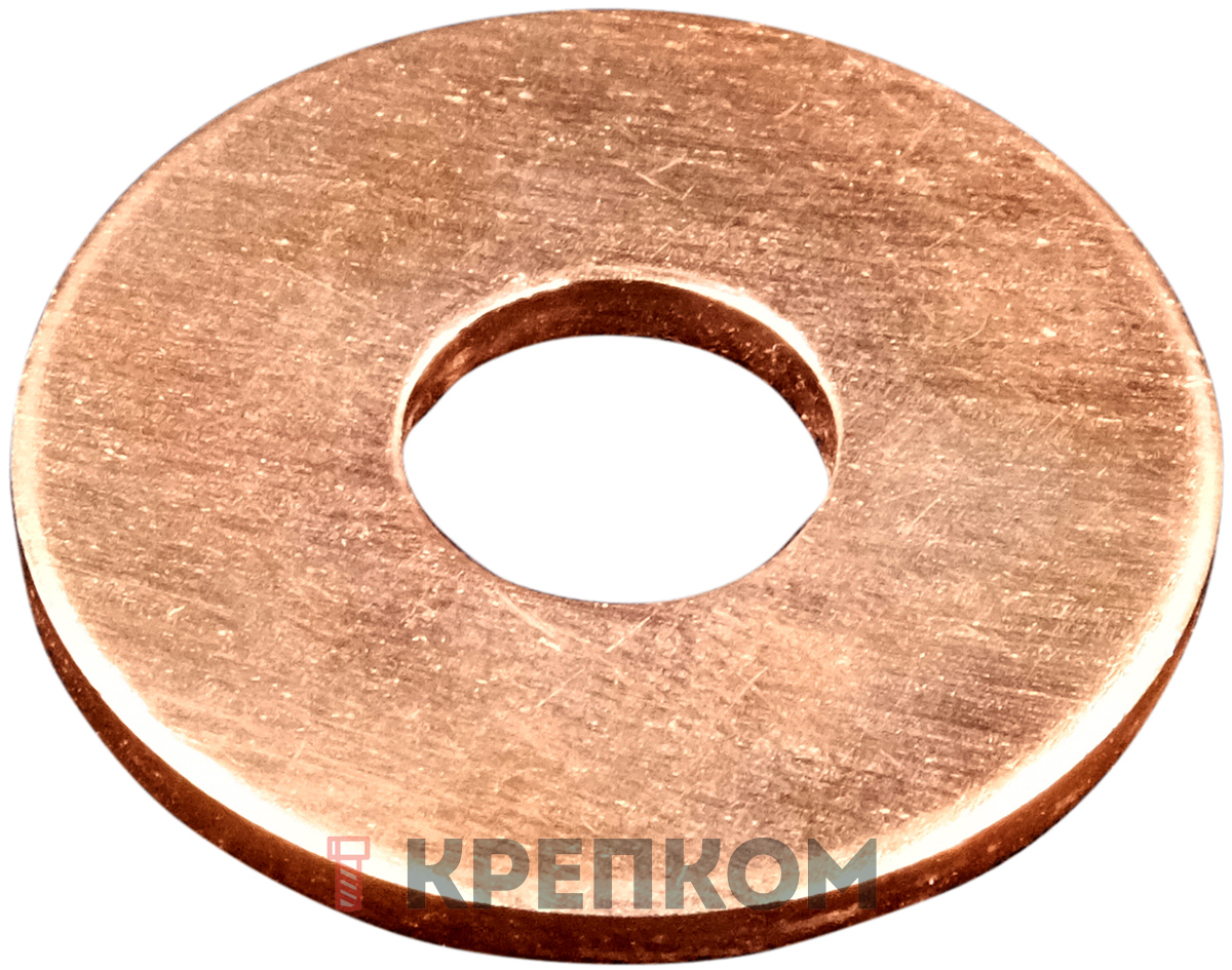 Шайба увеличенная М8 DIN 9021, бронза (Silicon bronze) - фото