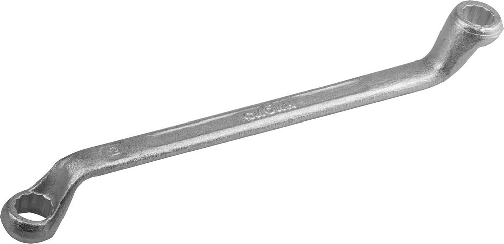 Накидной гаечный ключ изогнутый 12 x 13 мм СИБИН 2708-12-13