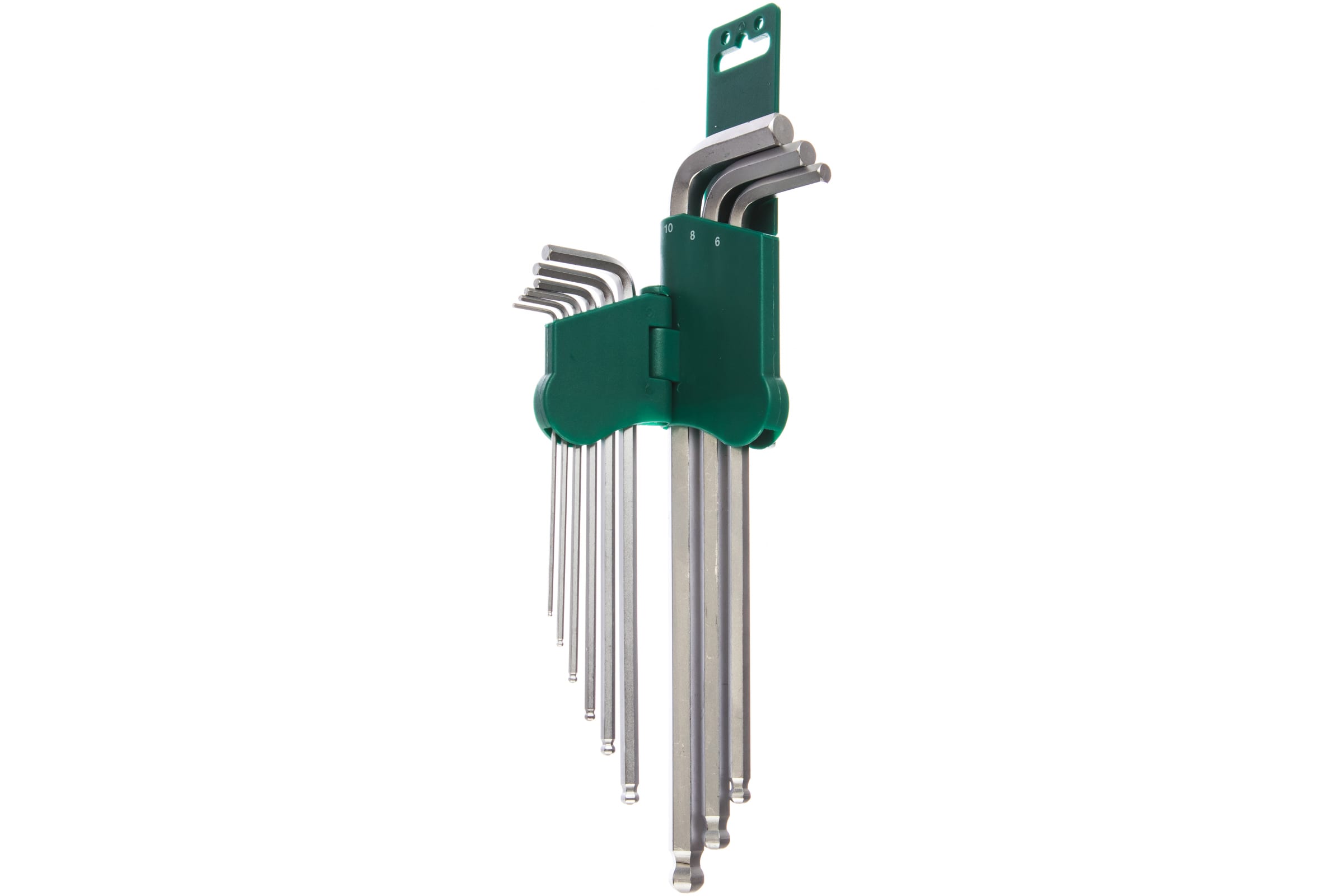 Комплект шестигранниых  ключей (1,5-10 мм) EXTRA LONG с шаром Jonnesway H05SM109SL, 9 штук - фото