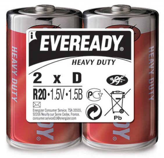 Батарейки Eveready Heavy Duty R20 SW2 (2 шт) - фото
