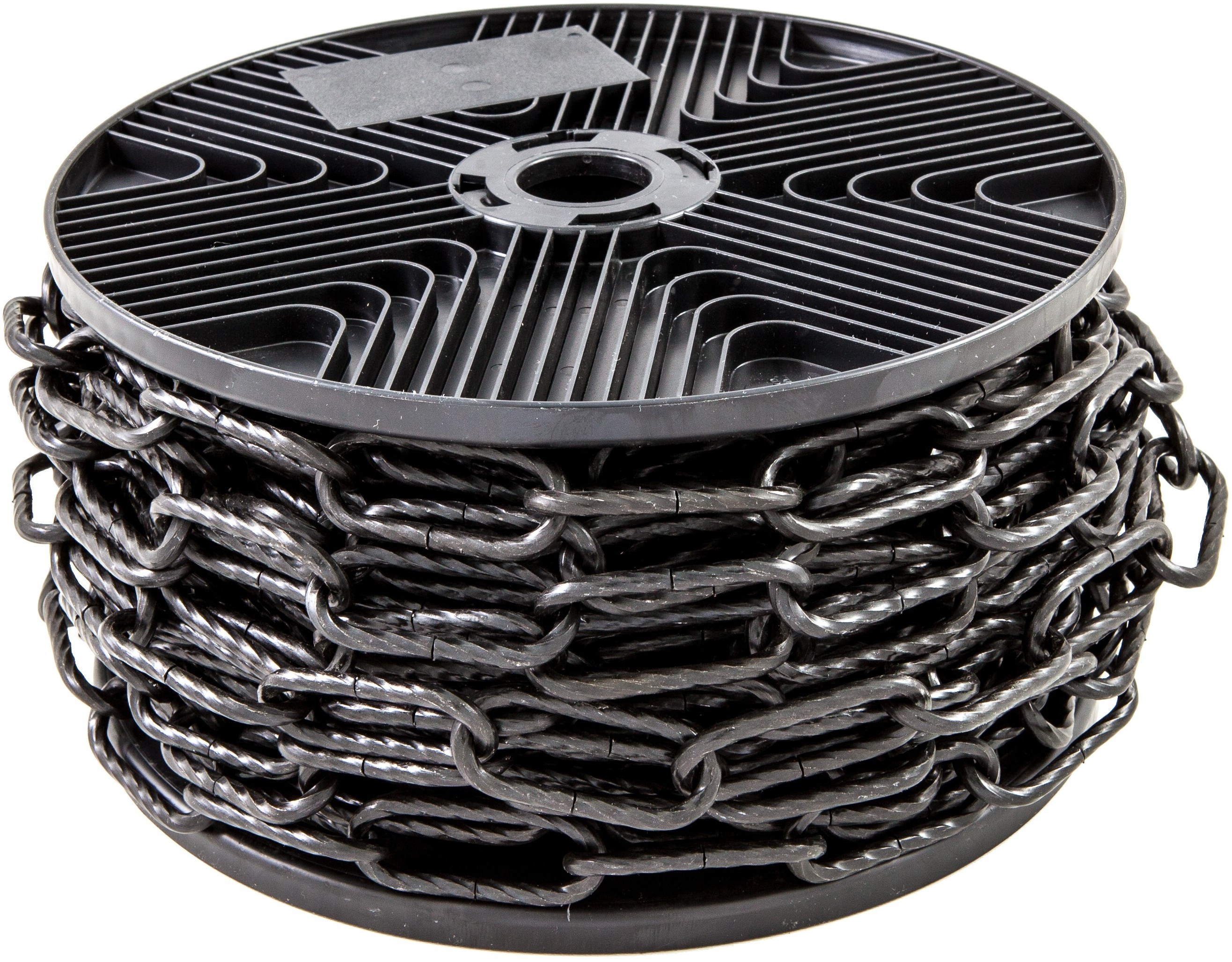 Цепь декоративная стальная "Квадратная витая" 3,5 мм Goralmet 111462, черная - фото